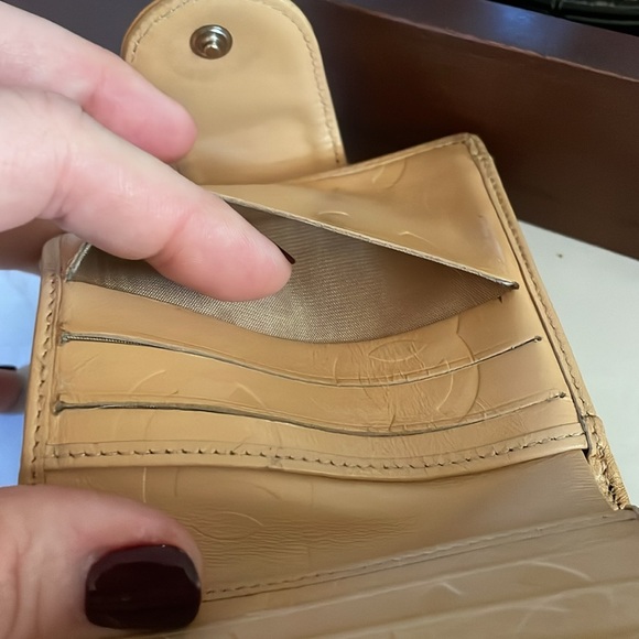 Chanel Quilted Black Tan Vintage Wallet As Is CC Authentic - Picture 11 of 17